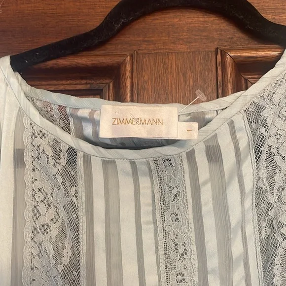 Zimmerman Whitewave Veil Mini Dress Sz. 1 - Picture 7 of 15